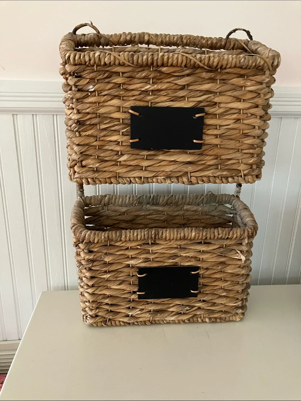 Woven Seagrass Storage Basket - Natural